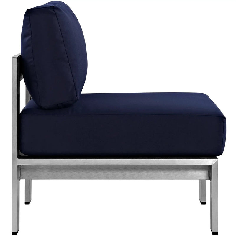 Shore 3 Piece Outdoor Patio Aluminum Sectional Sofa Set by Modway by HouseOfZazla