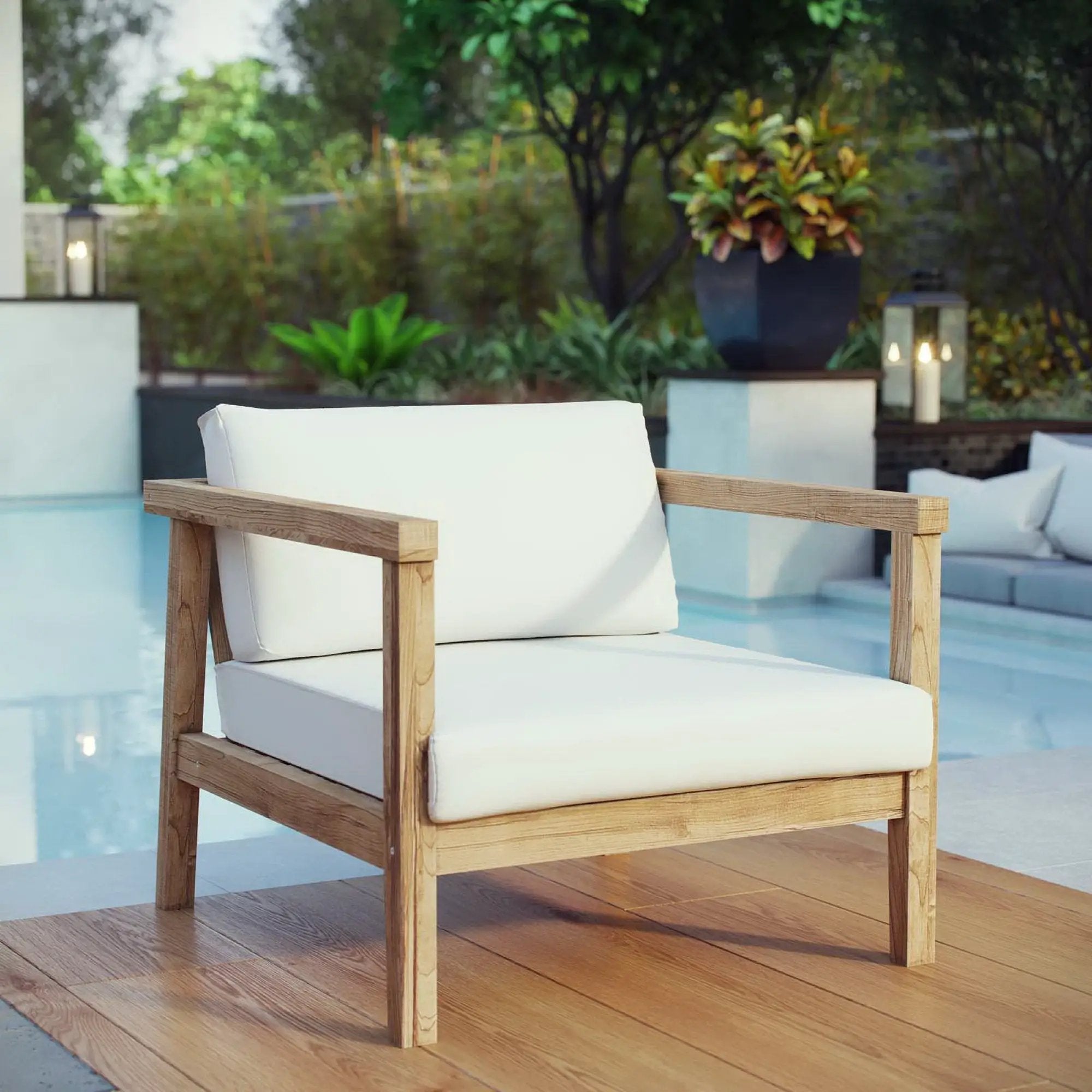 Bayport Outdoor Patio Teak Armchair by Modway by HouseOfZazla