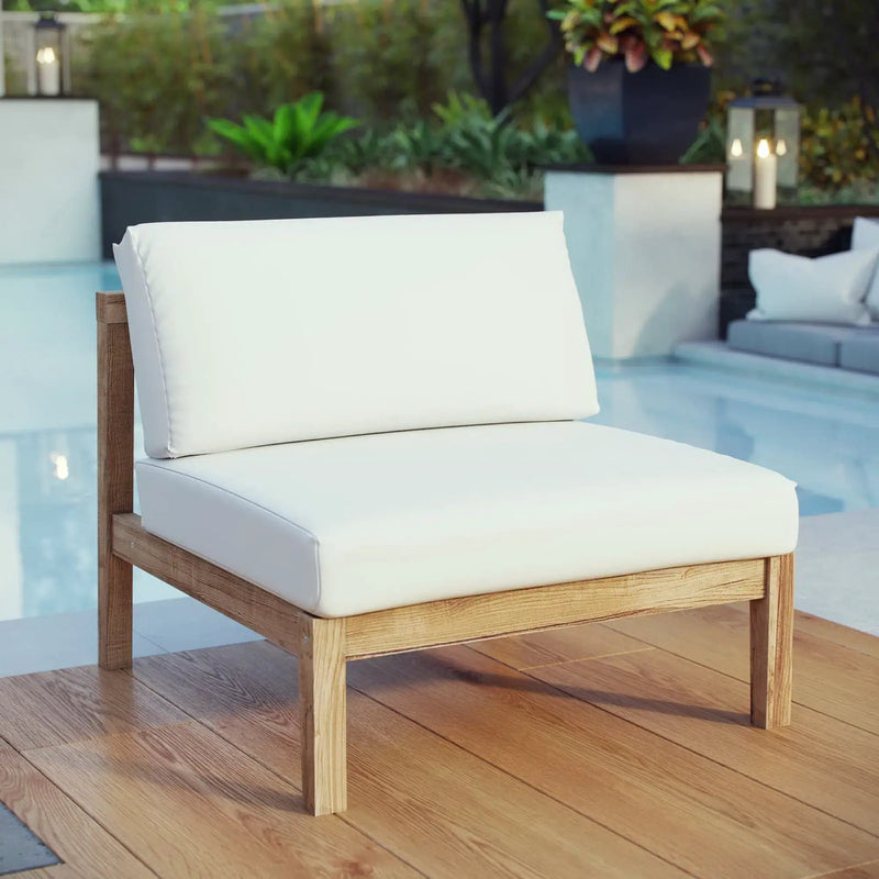Bayport Outdoor Patio Teak Armless Chair by Modway by HouseOfZazla