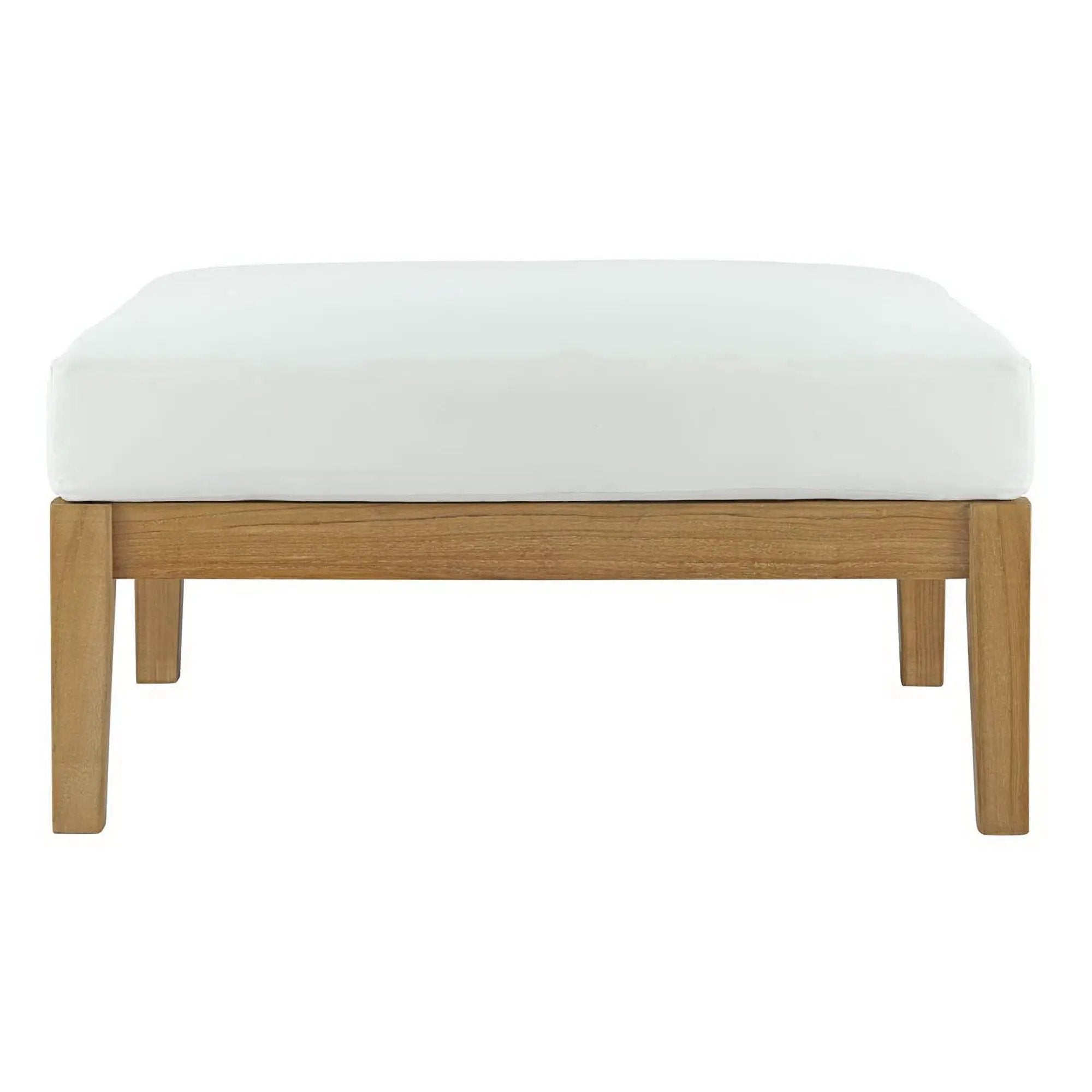 Bayport Outdoor Patio Teak Ottoman by Modway by HouseOfZazla
