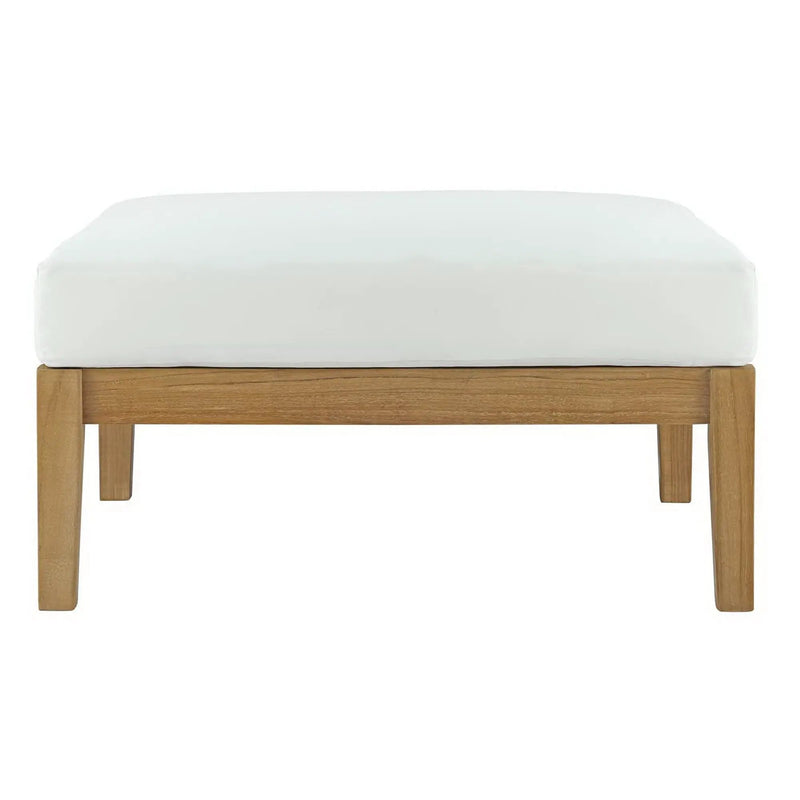 Bayport Outdoor Patio Teak Ottoman by Modway by HouseOfZazla