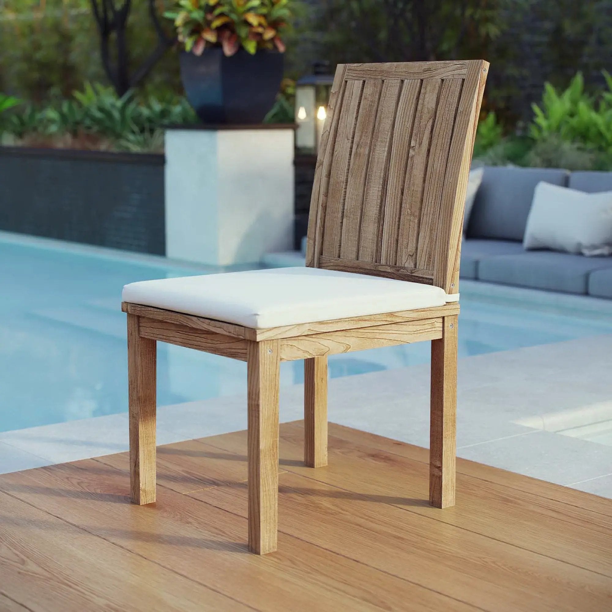 Marina Outdoor Patio Teak Dining Chair by Modway by HouseOfZazla