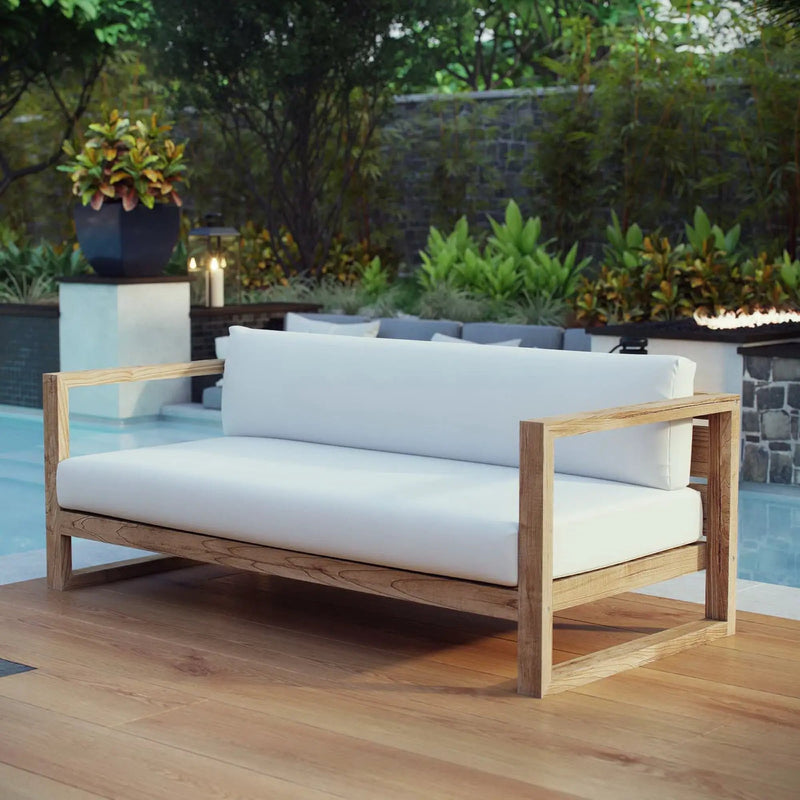 Upland Outdoor Patio Teak Sofa by Modway by HouseOfZazla