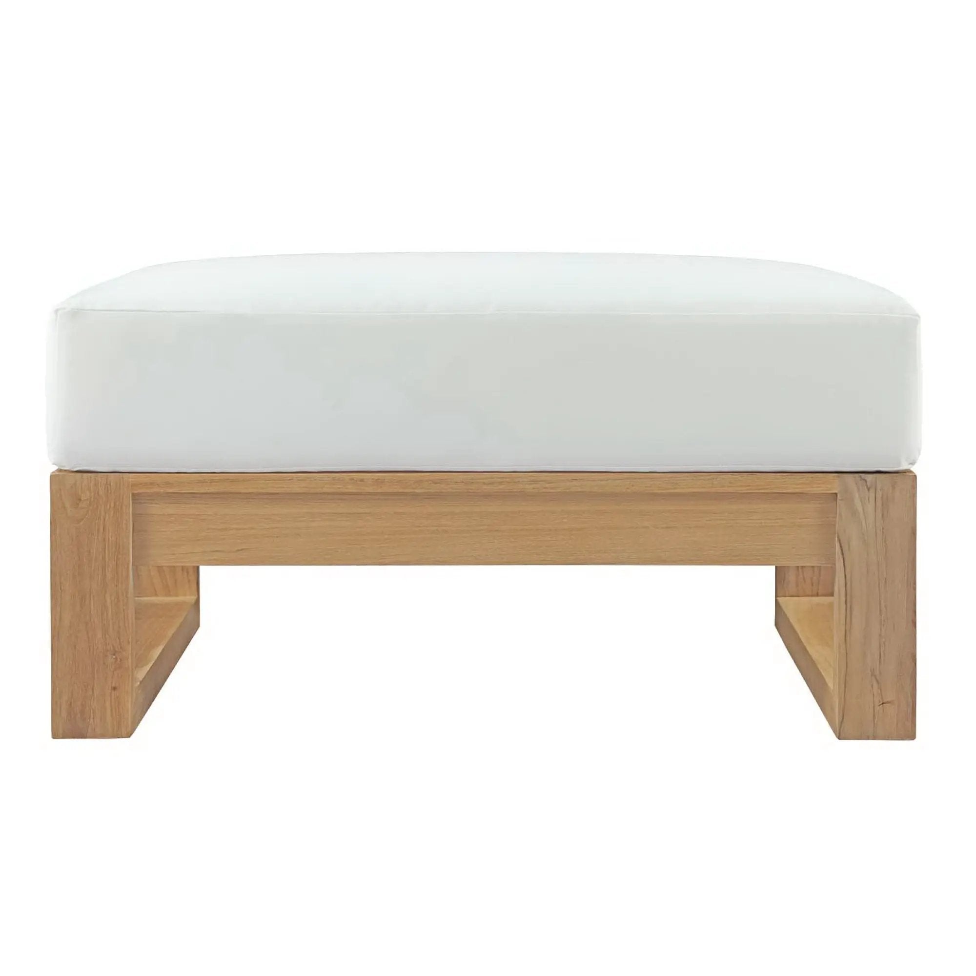 Upland Outdoor Patio Teak Ottoman by Modway by HouseOfZazla