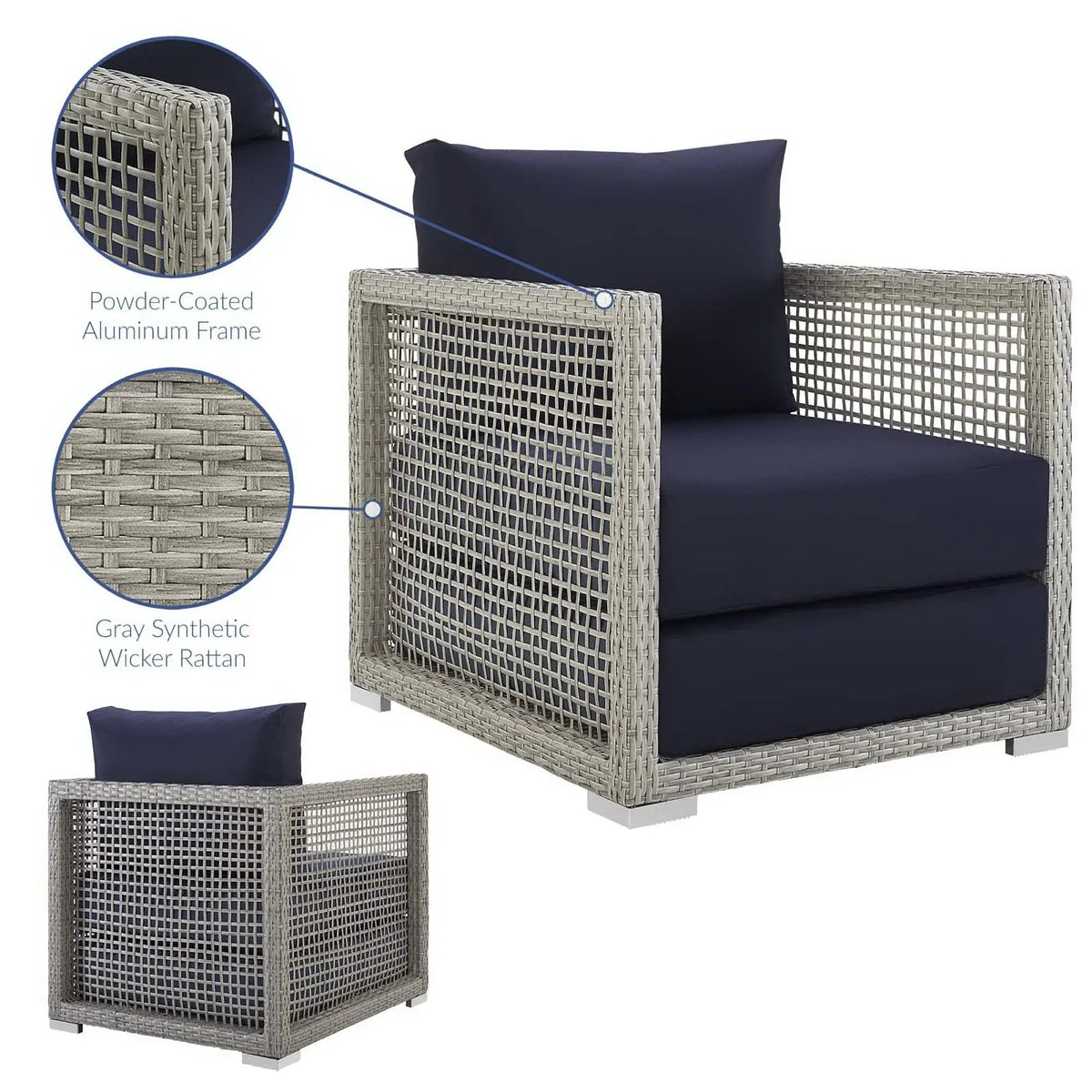 Aura Rattan Outdoor Patio Armchair by Modway by HouseOfZazla