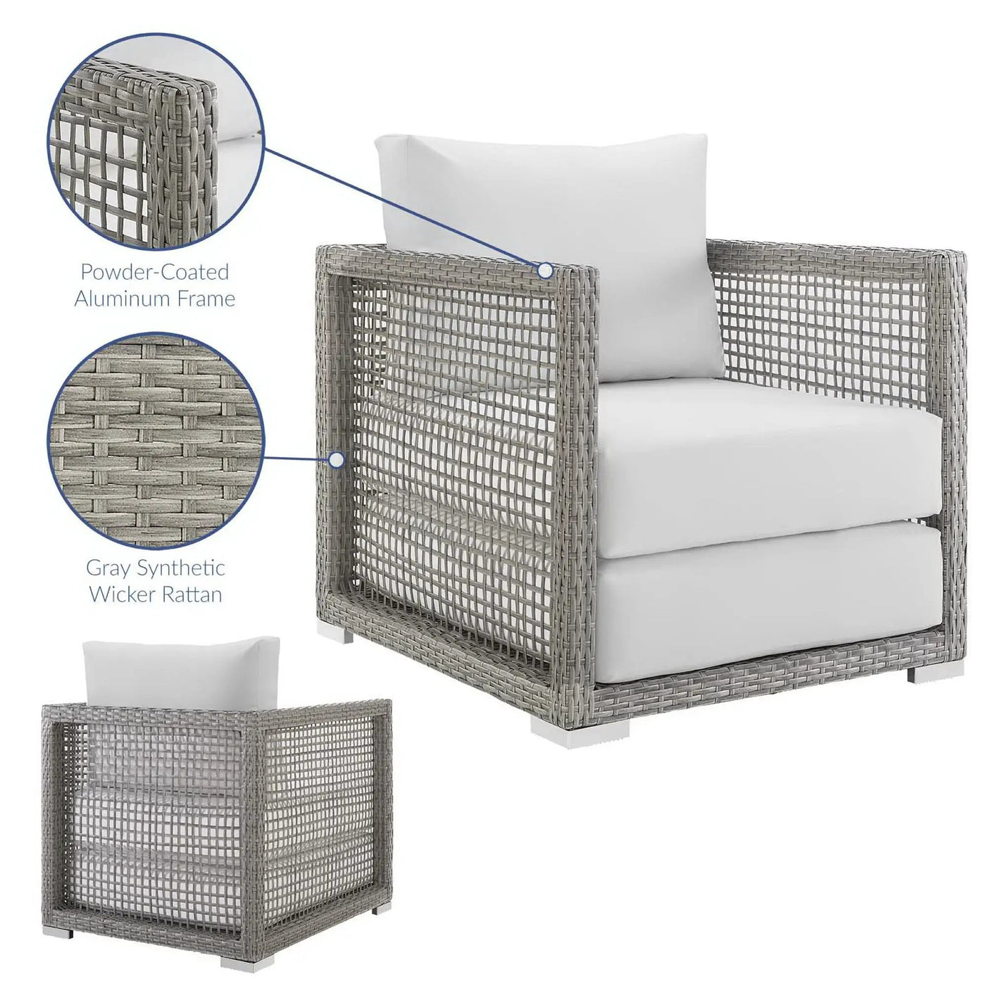 Aura Rattan Outdoor Patio Armchair by Modway by HouseOfZazla
