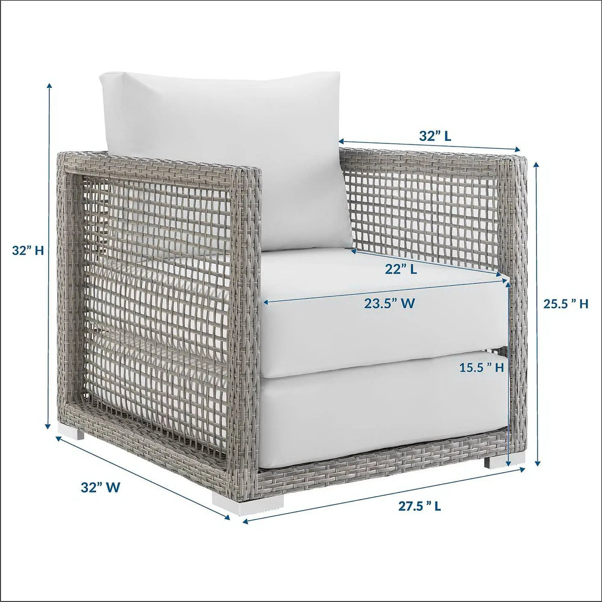 Aura Rattan Outdoor Patio Armchair by Modway by HouseOfZazla