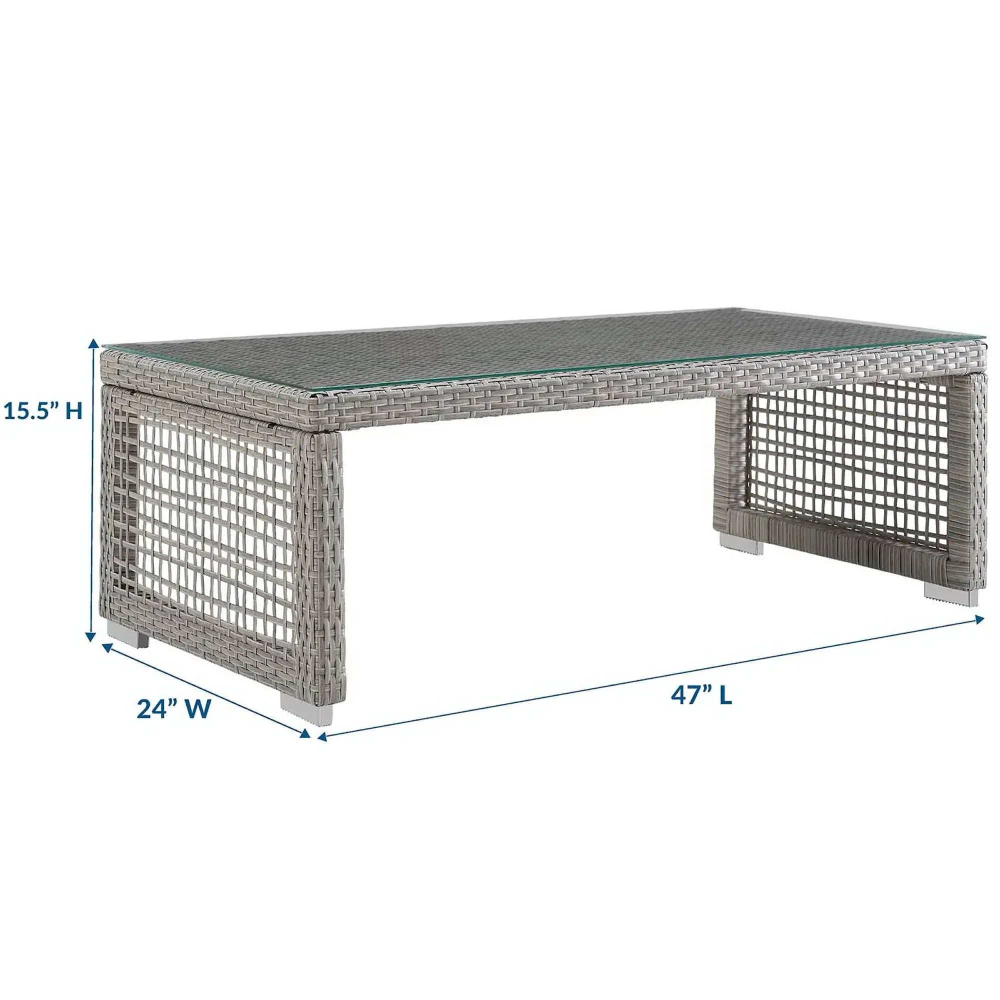 Aura Rattan Outdoor Patio Coffee Table by Modway by HouseOfZazla
