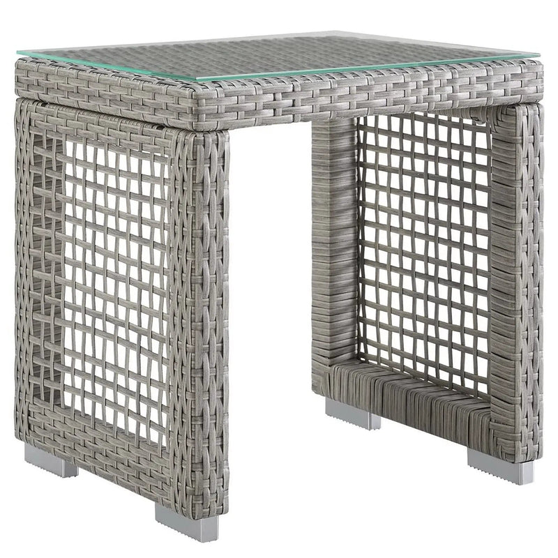 Aura Outdoor Patio Wicker Rattan Side Table by Modway by HouseOfZazla