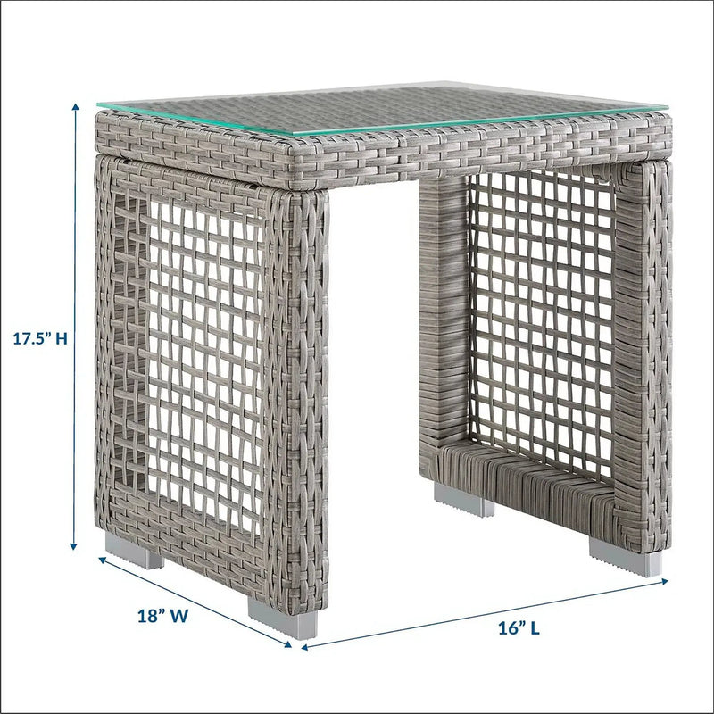 Aura Outdoor Patio Wicker Rattan Side Table by Modway by HouseOfZazla