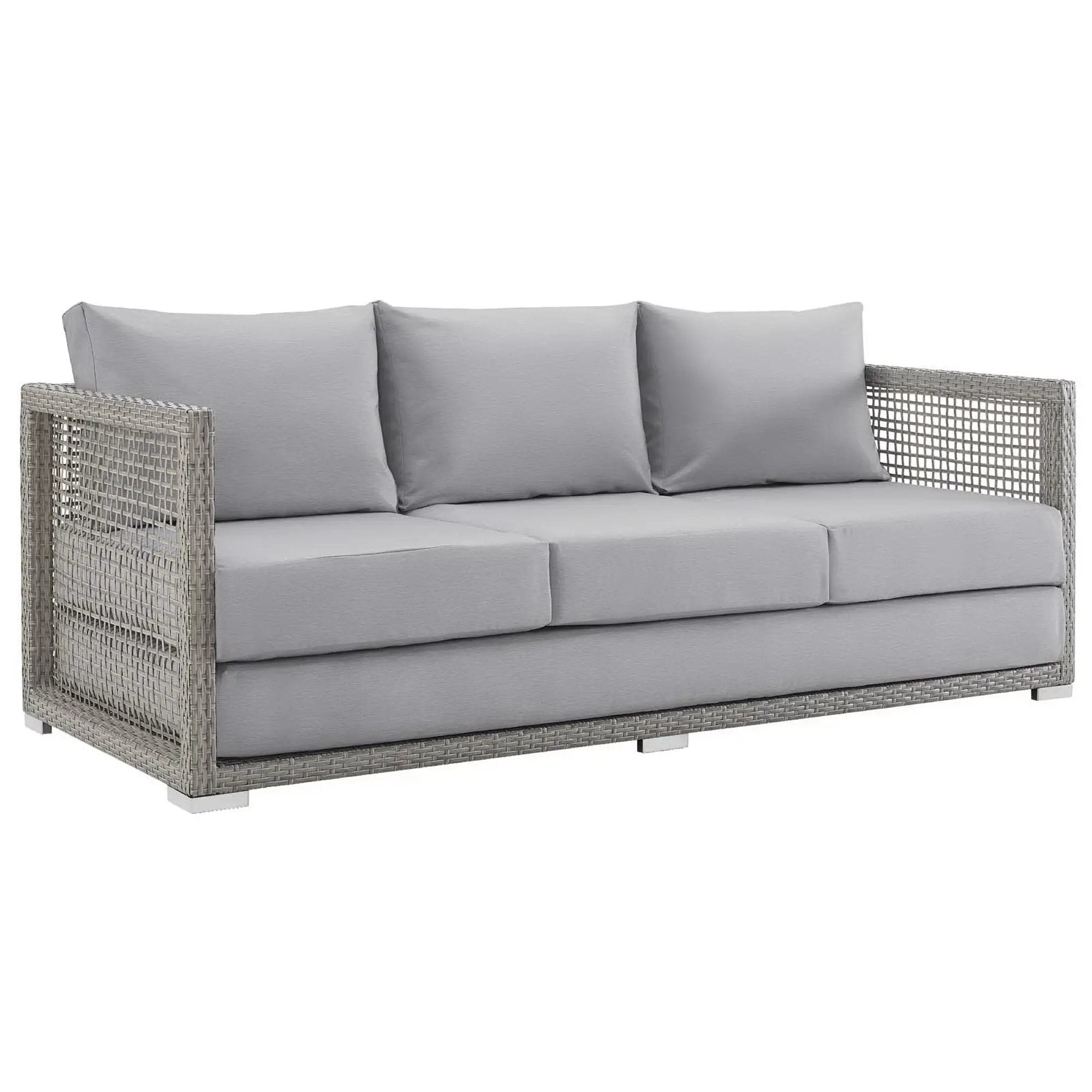 Aura Outdoor Patio Wicker Rattan Sofa by HouseOfZazla