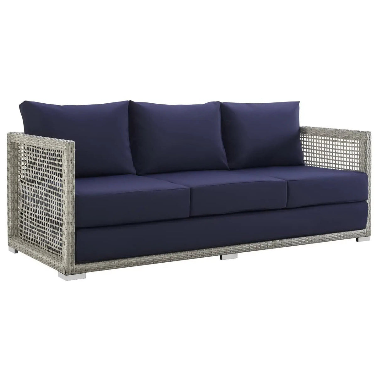 Aura Outdoor Patio Wicker Rattan Sofa by HouseOfZazla