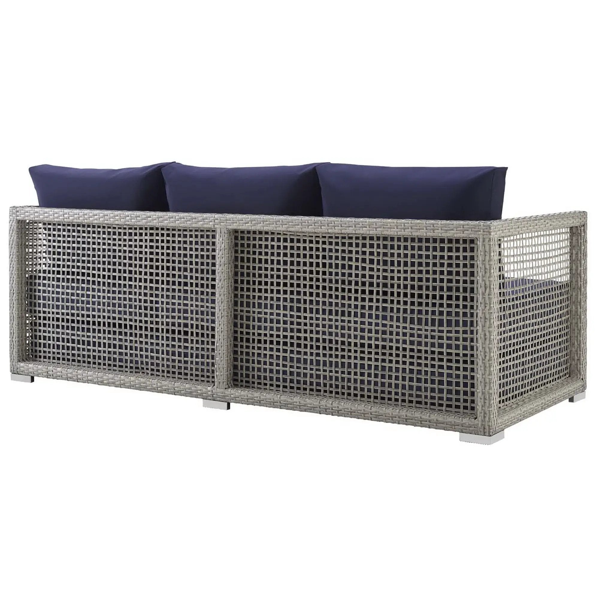 Aura Outdoor Patio Wicker Rattan Sofa by HouseOfZazla