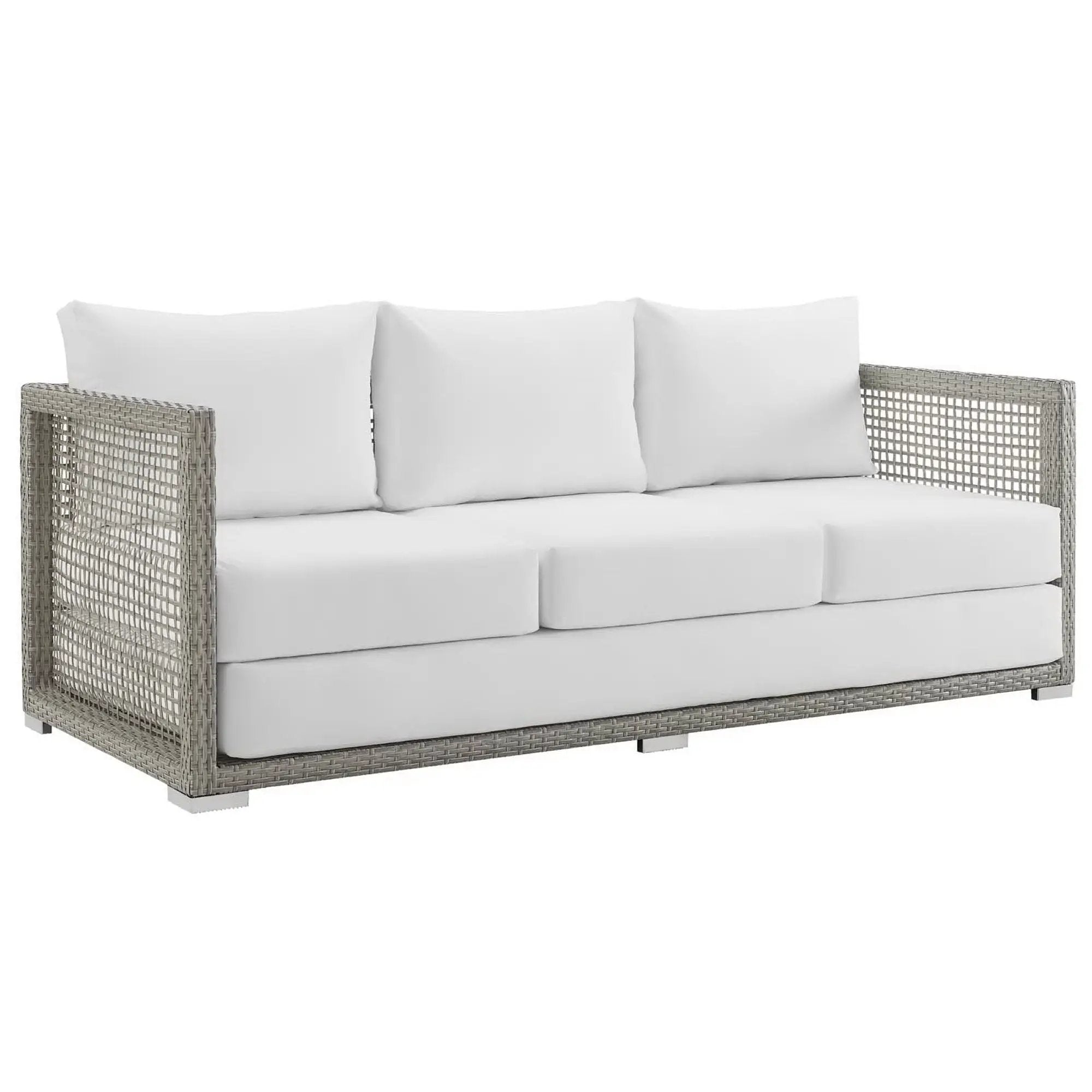 Aura Outdoor Patio Wicker Rattan Sofa by HouseOfZazla