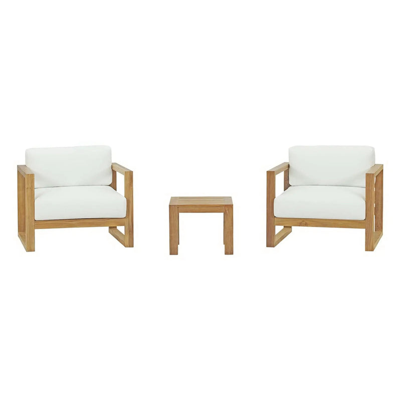 Upland 3 Piece Outdoor Patio Teak Set by Modway by HouseOfZazla