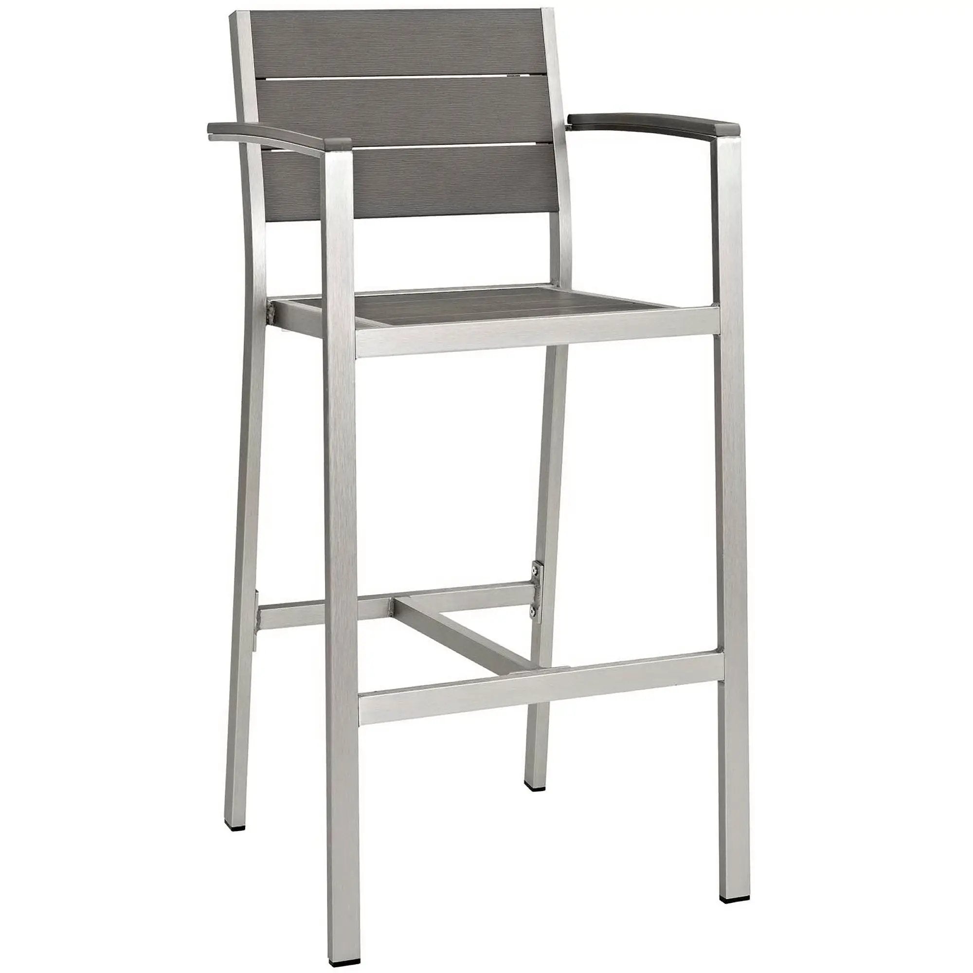 Shore Outdoor Patio Aluminum Bar Stool Set of 2 by Modway by HouseOfZazla