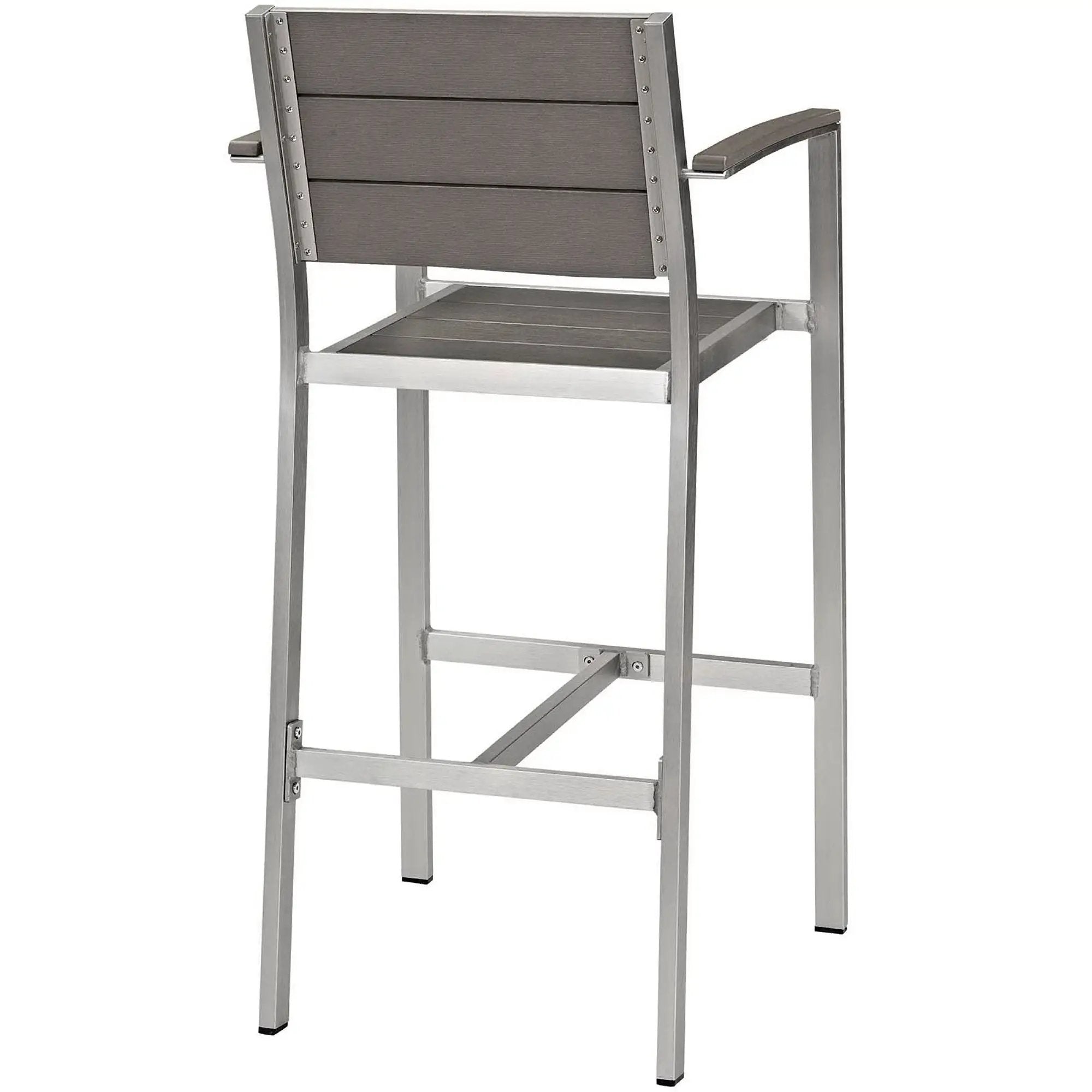 Shore Outdoor Patio Aluminum Bar Stool Set of 2 by Modway by HouseOfZazla