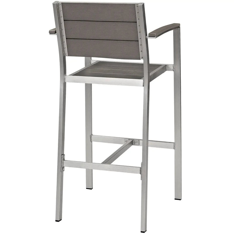 Shore Outdoor Patio Aluminum Bar Stool Set of 2 by Modway by HouseOfZazla