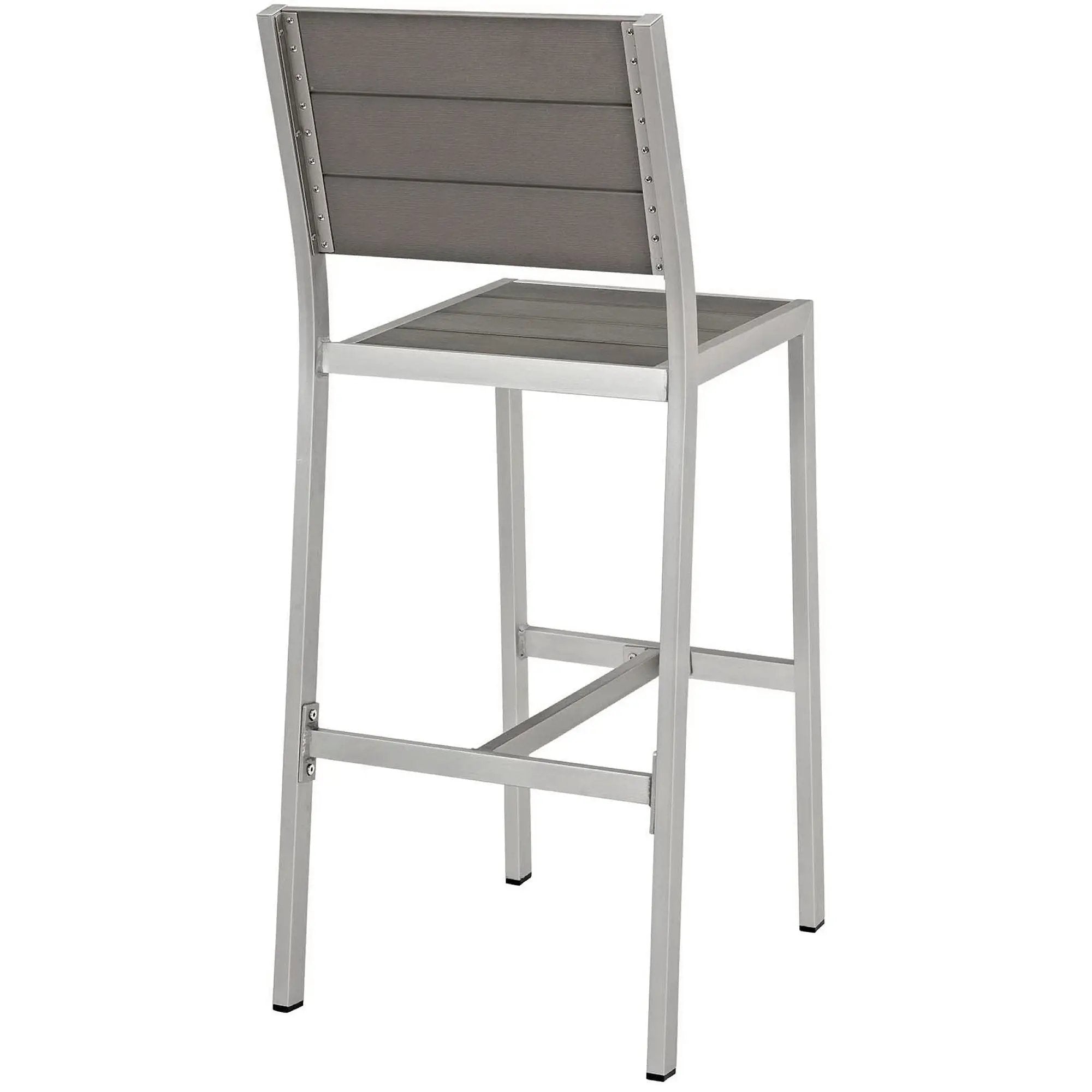 Shore Outdoor Patio Aluminum Armless Bar Stool Set of 2 by Modway by HouseOfZazla