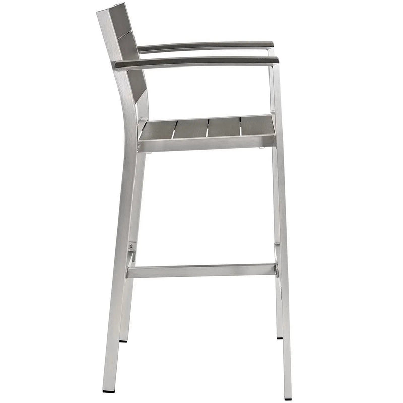 Shore 3 Piece Outdoor Patio Aluminum Pub Set by Modway by HouseOfZazla
