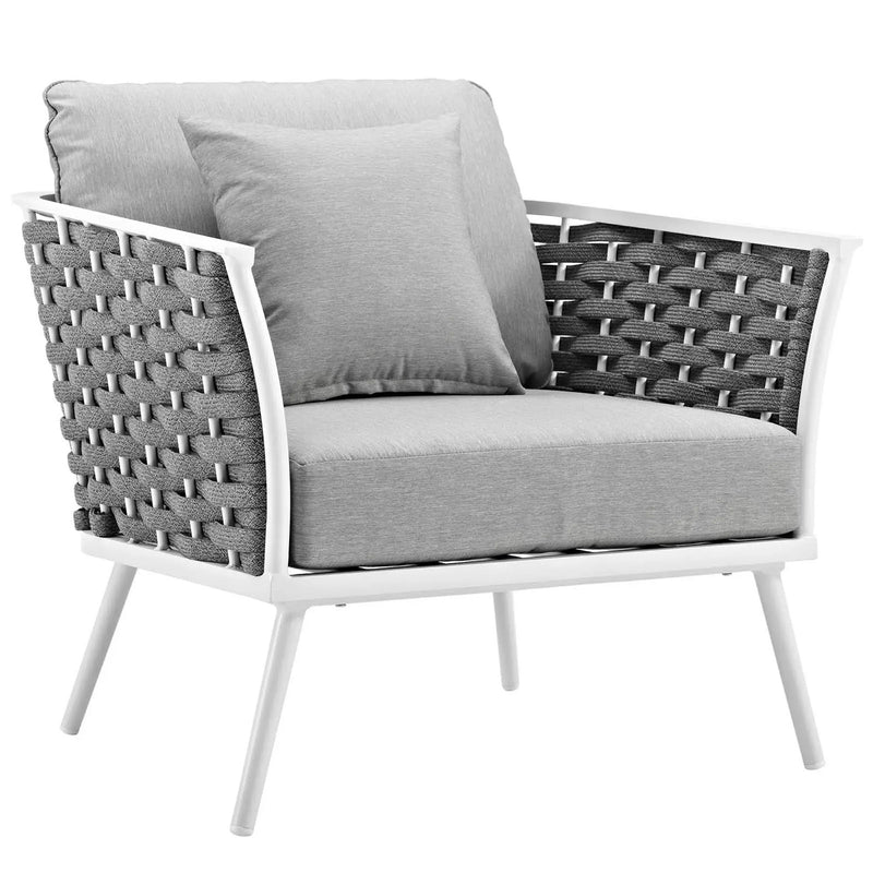 Stance Outdoor Patio Aluminum Armchair Set of 2 by Modway by HouseOfZazla