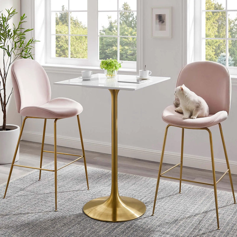 Lippa 28" Square Wood Bar Table by Modway by HouseOfZazla
