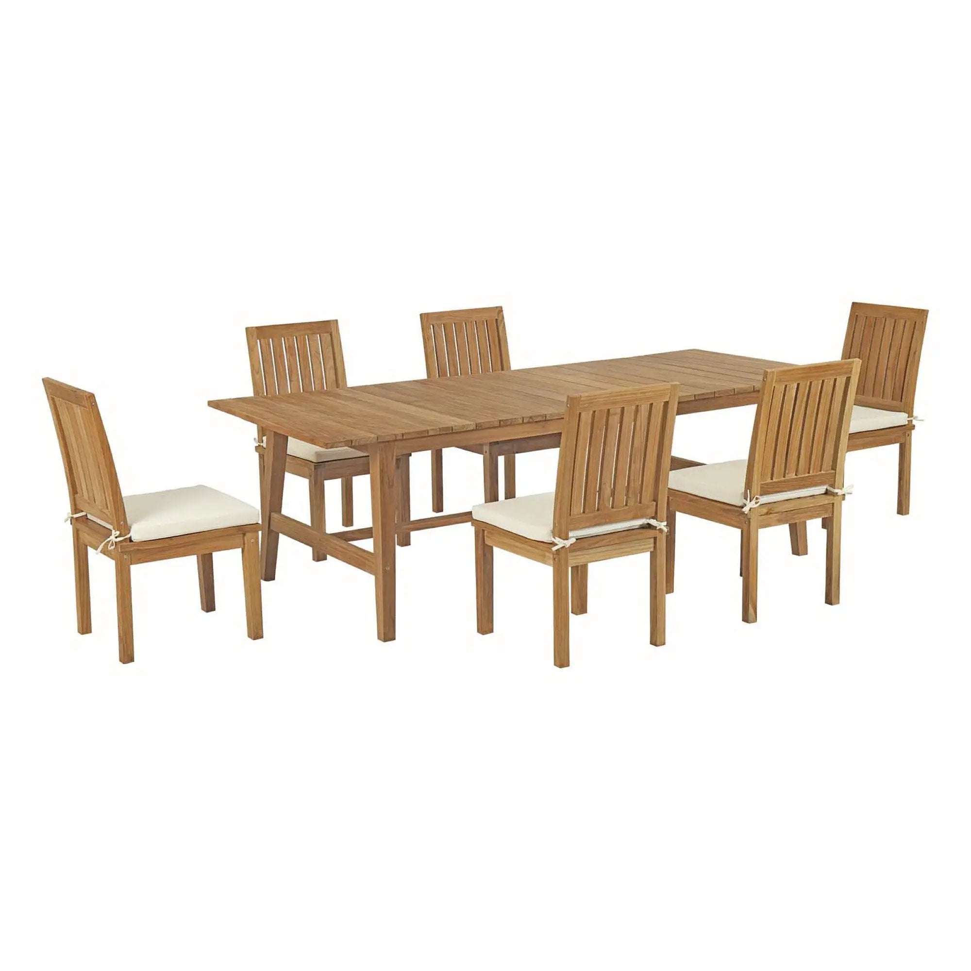 Marina 7 Piece Outdoor Patio Teak Dining Set by Modway by HouseOfZazla