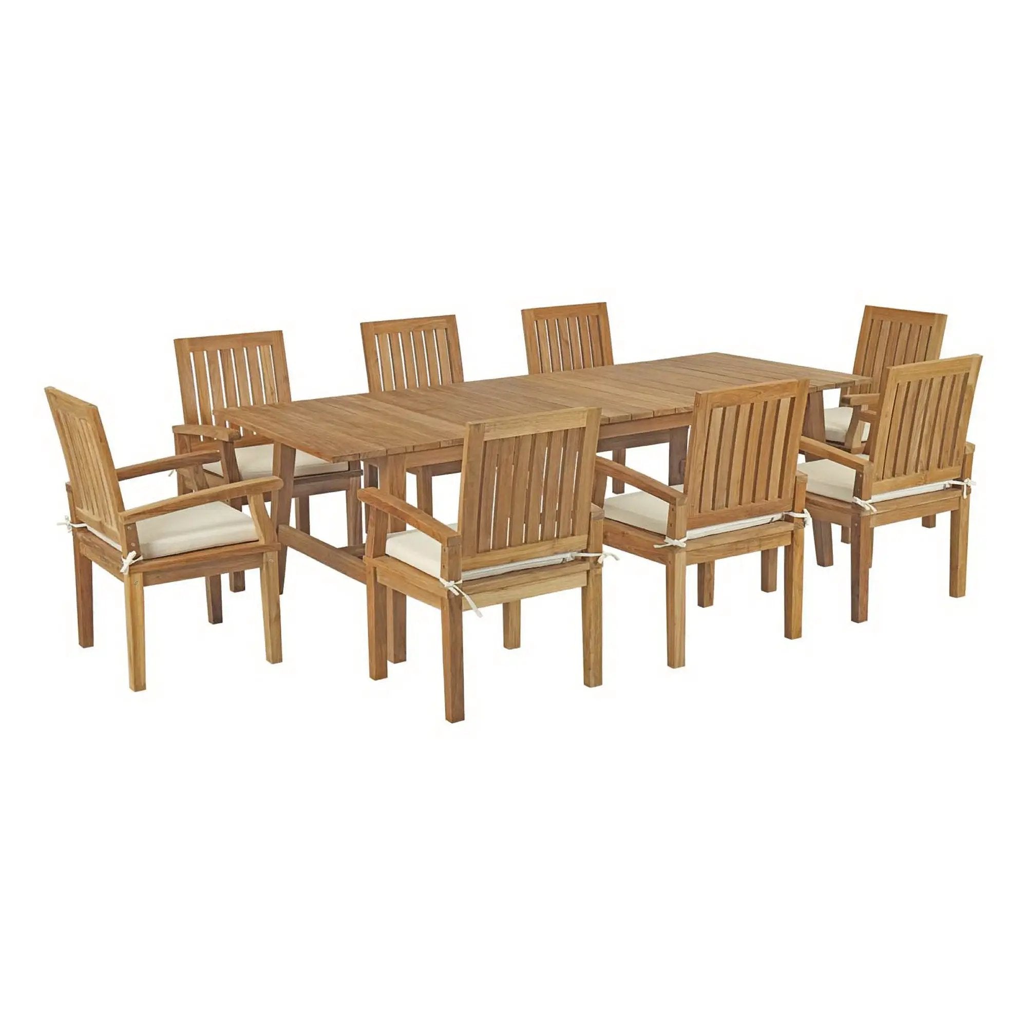 Marina 9 Piece Outdoor Patio Teak Dining Set by Modway by HouseOfZazla