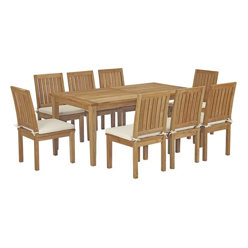 Marina 9 Piece Outdoor Patio Teak Dining Set by Modway by HouseOfZazla