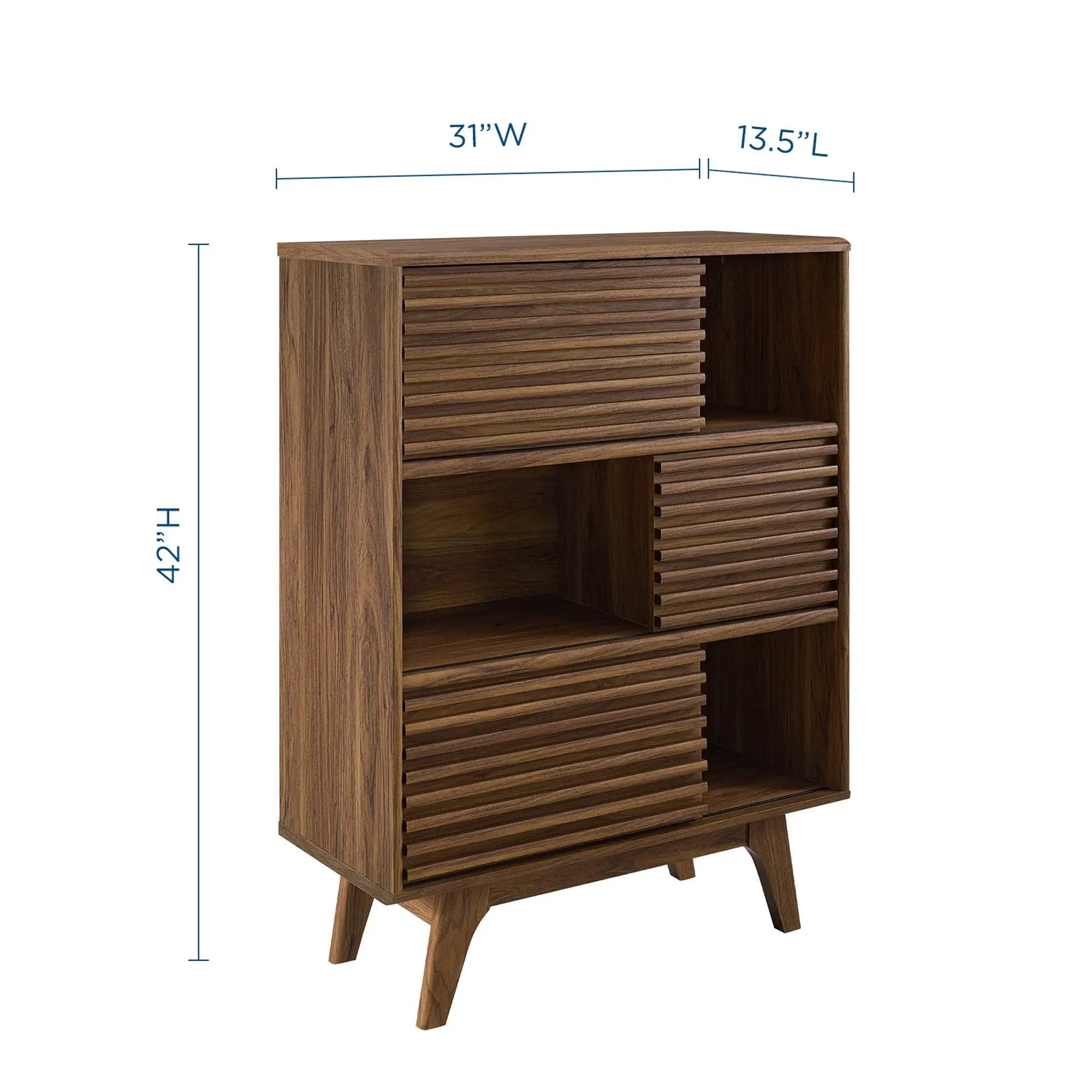 Render Three-Tier Display Storage Cabinet Stand by Modway by HouseOfZazla