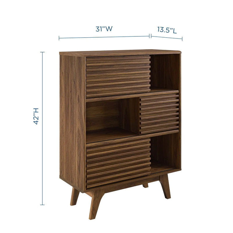 Render Three-Tier Display Storage Cabinet Stand by Modway by HouseOfZazla