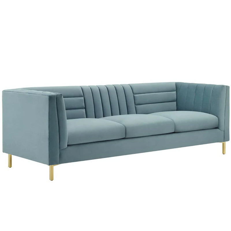 Ingenuity Channel Tufted Performance Velvet Sofa by Modway by HouseOfZazla