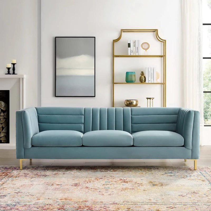 Ingenuity Channel Tufted Performance Velvet Sofa by Modway by HouseOfZazla