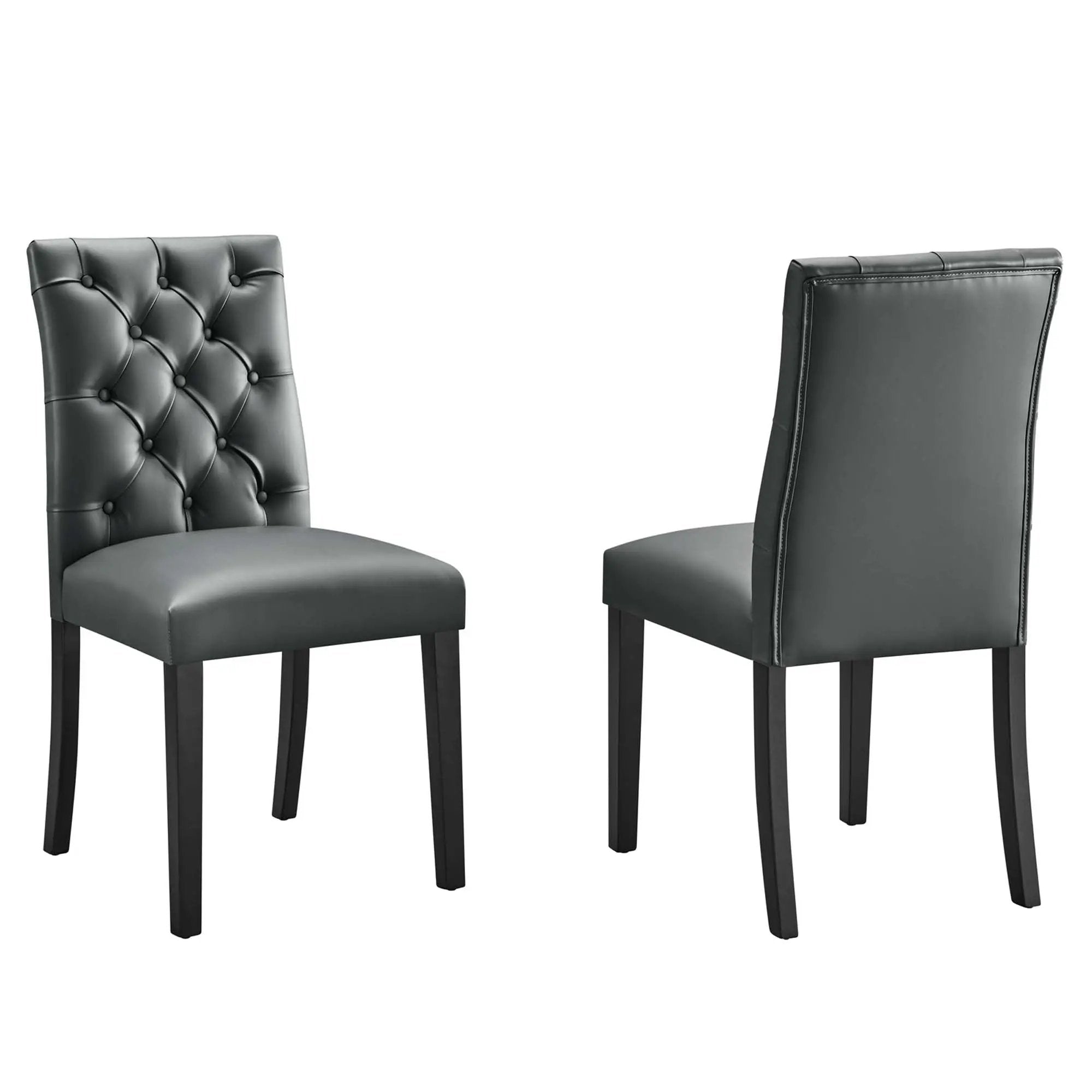Duchess Vinyl Dining Chair Set of 2 by Modway by HouseOfZazla