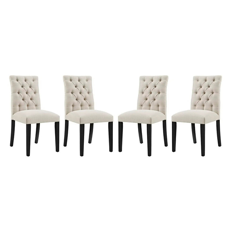 Duchess Fabric Dining Chair Set of 4 by Modway by HouseOfZazla