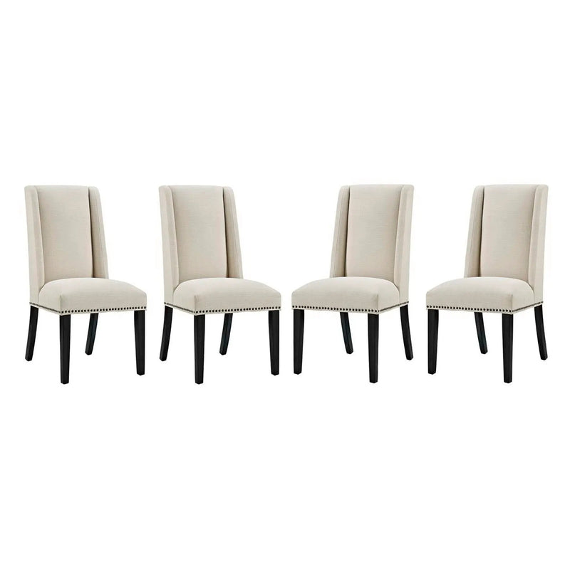 Baron Fabric Dining Chair Set of 4 by Modway by HouseOfZazla