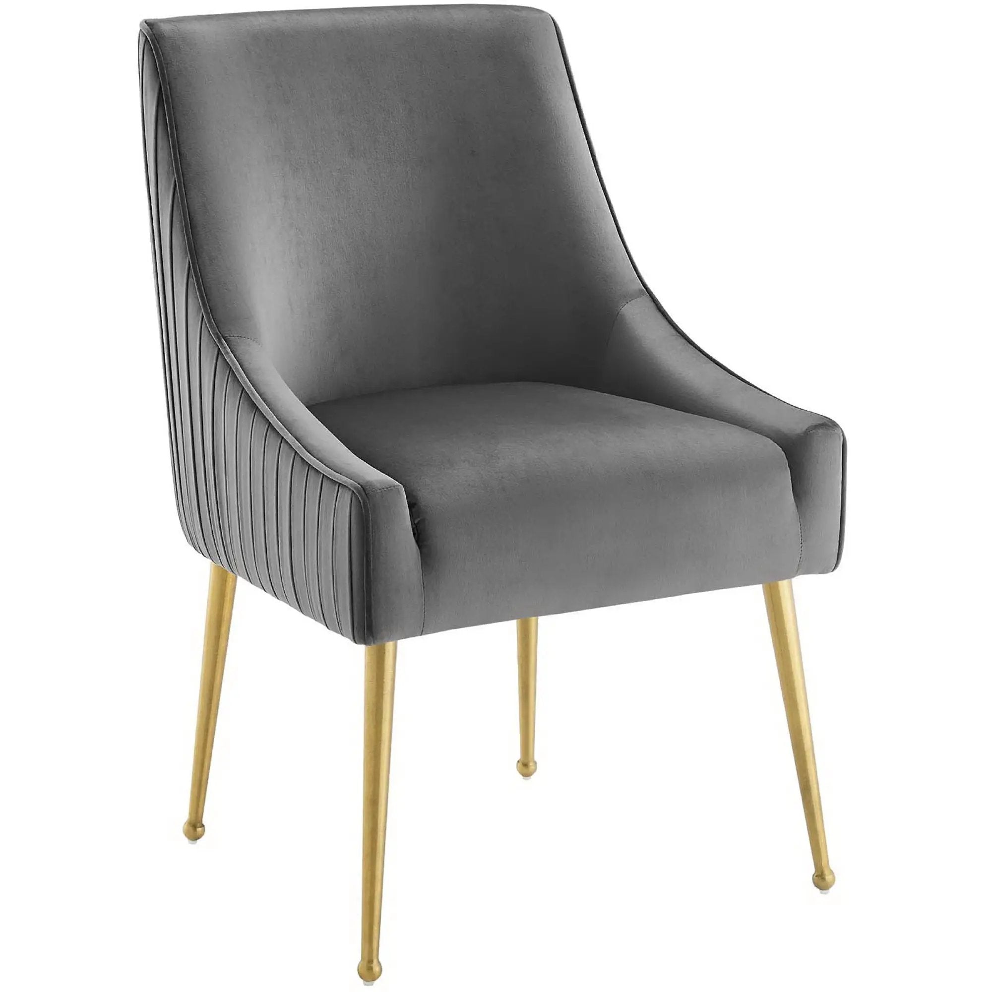 Discern Pleated Back Upholstered Performance Velvet Dining Chair by Modway by HouseOfZazla