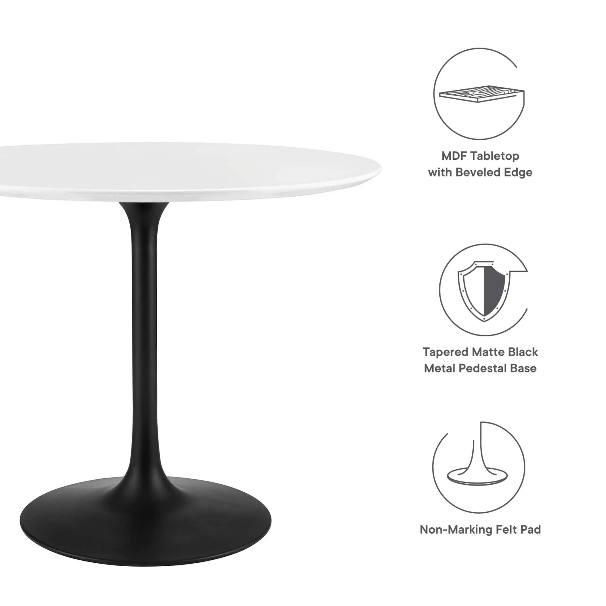 Lippa 36" Round Wood Dining Table by Modway by HouseOfZazla
