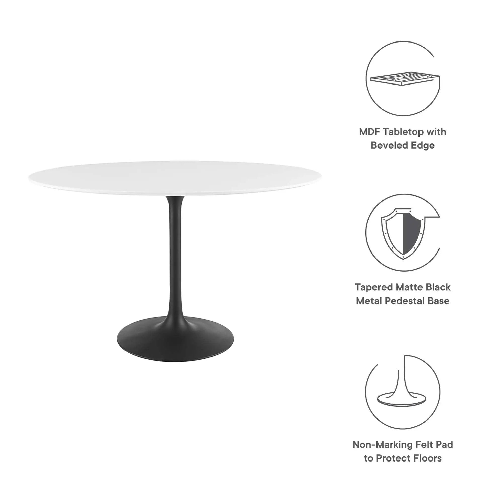 Lippa 48" Oval Wood Dining Table by Modway by HouseOfZazla