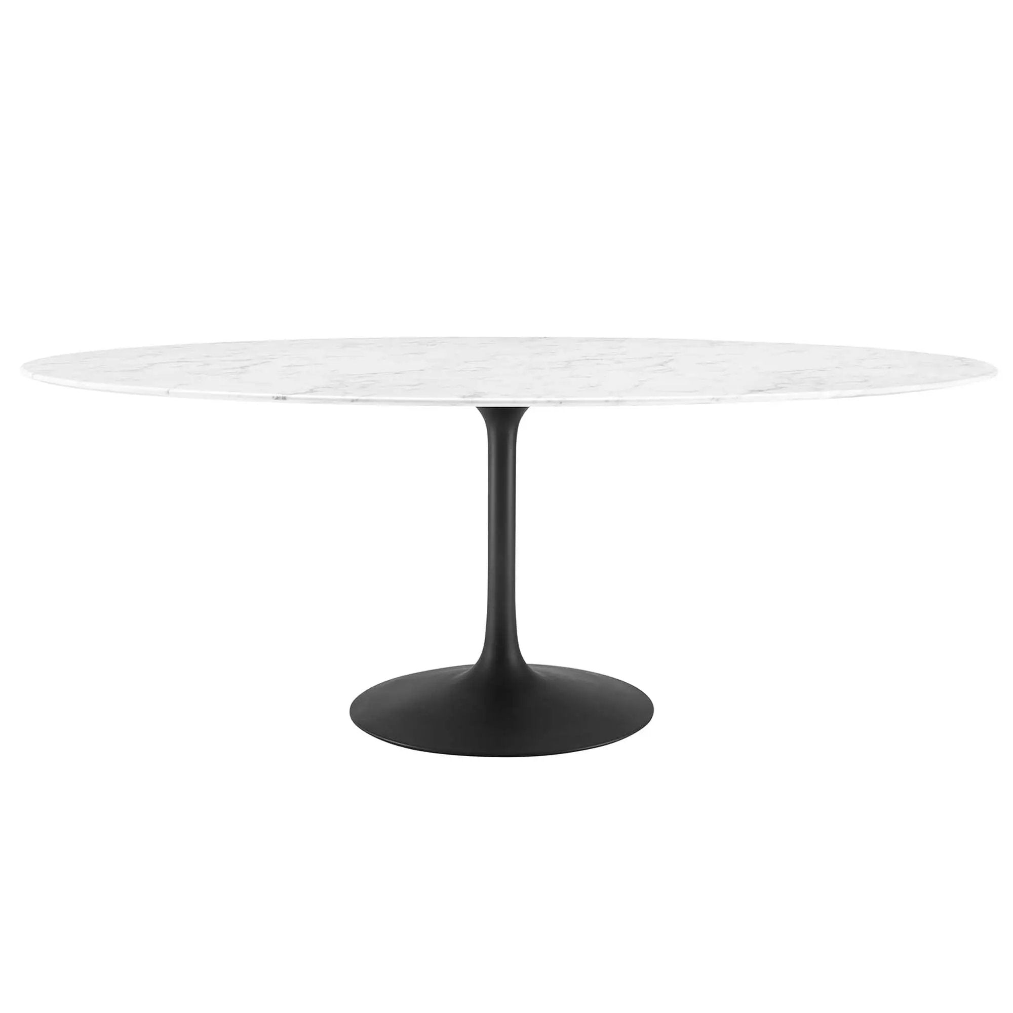 Lippa 78" Oval Faux Marble Dining Table by Modway by HouseOfZazla