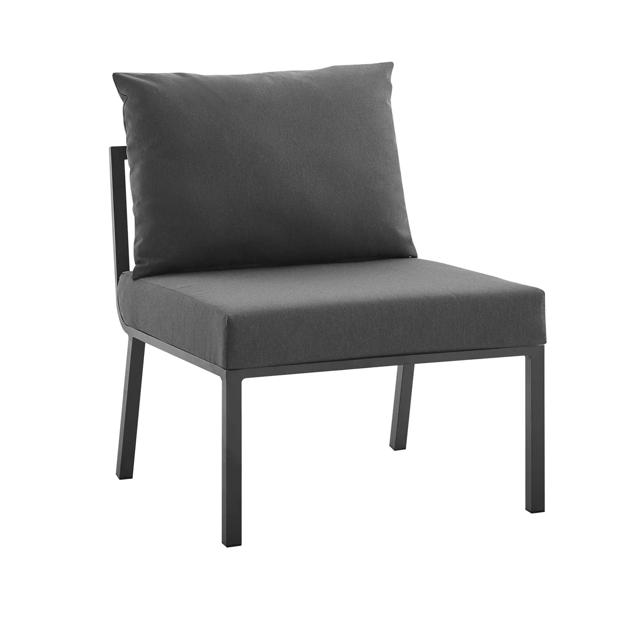 Riverside Outdoor Patio Aluminum Armless Chair by Modway by HouseOfZazla