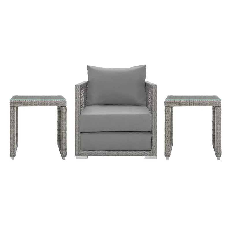Aura 3 Piece Outdoor Patio Wicker Rattan Set by Modway by HouseOfZazla