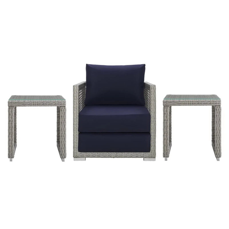 Aura 3 Piece Outdoor Patio Wicker Rattan Set by Modway by HouseOfZazla