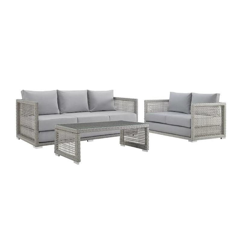 Aura 3 Piece Outdoor Patio Wicker Rattan Set by Modway by HouseOfZazla