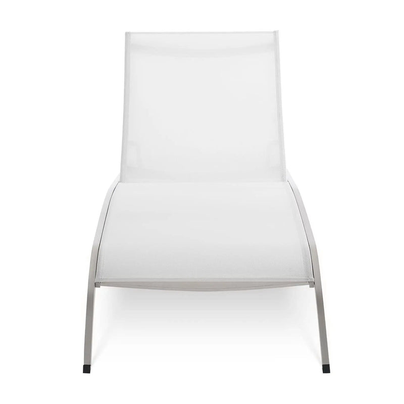 Savannah Mesh Chaise Outdoor Patio Aluminum Lounge Chair by Modway by HouseOfZazla
