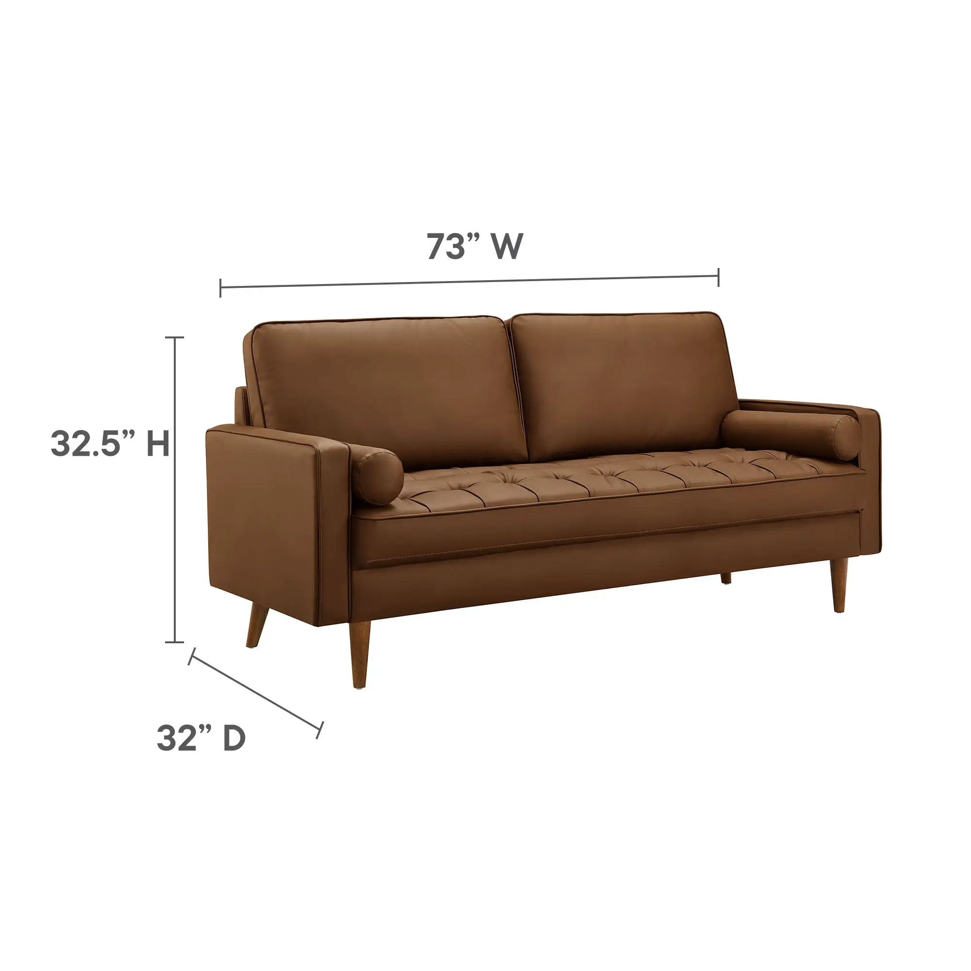 Valour Tufted Vegan Leather Sofa by Modway by HouseOfZazla