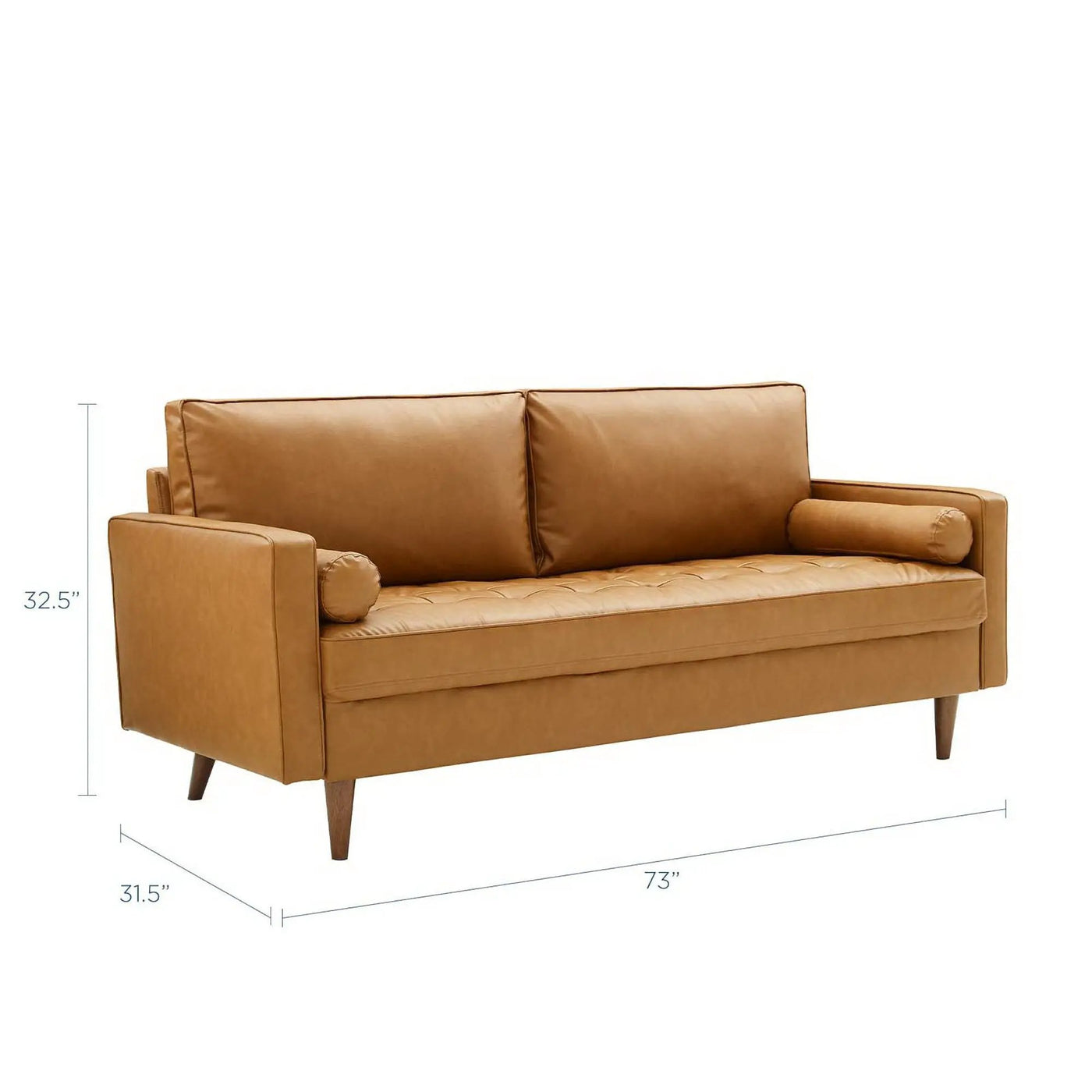 Valour Tufted Vegan Leather Sofa by Modway by HouseOfZazla