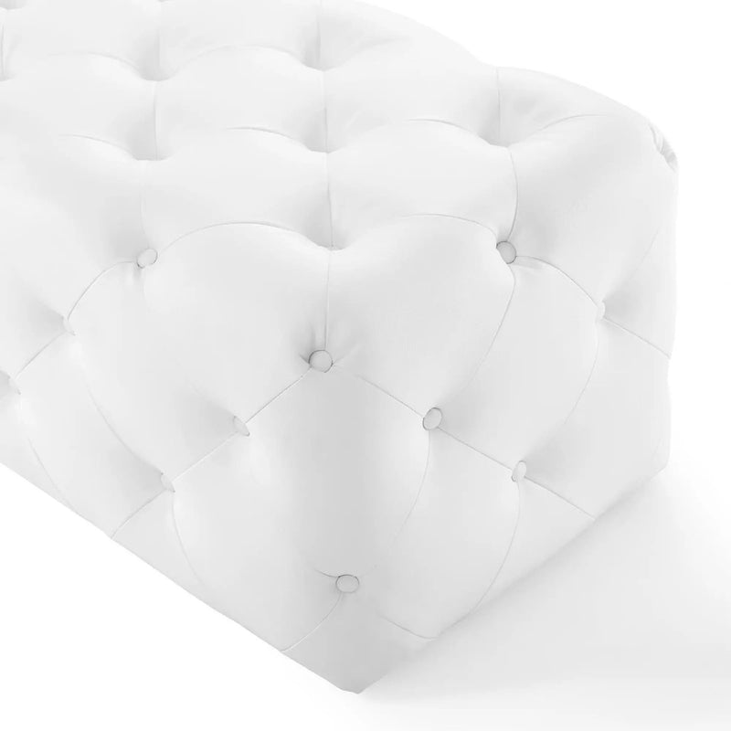 Amour 72" Tufted Button Entryway Faux Leather Bench by Modway by HouseOfZazla