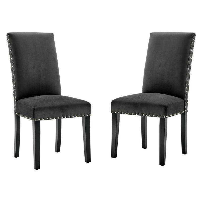 Parcel Performance Velvet Dining Side Chairs Set of 2 by Modway by HouseOfZazla