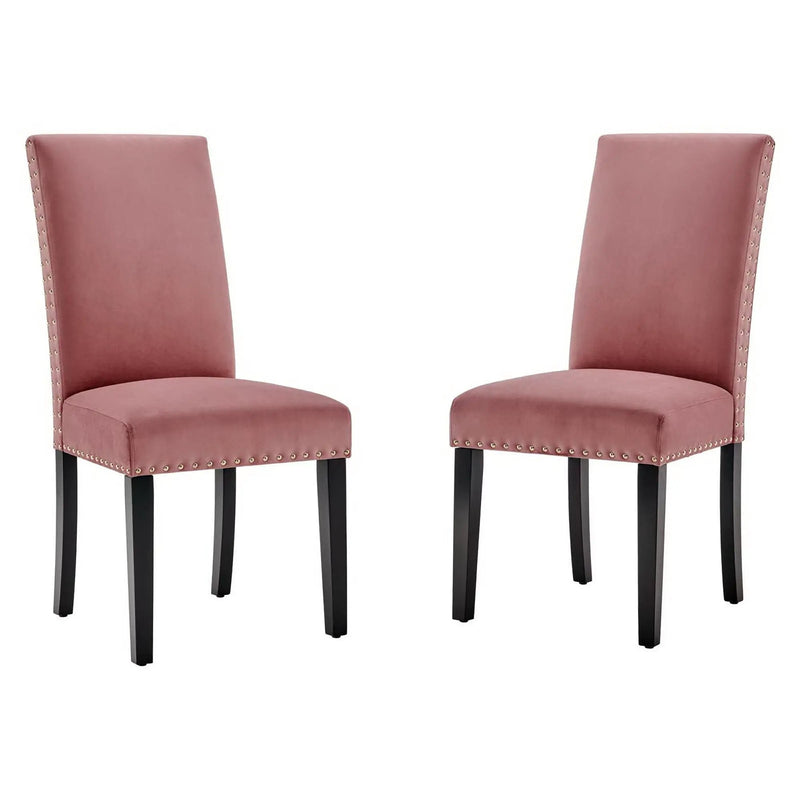 Parcel Performance Velvet Dining Side Chairs Set of 2 by Modway by HouseOfZazla